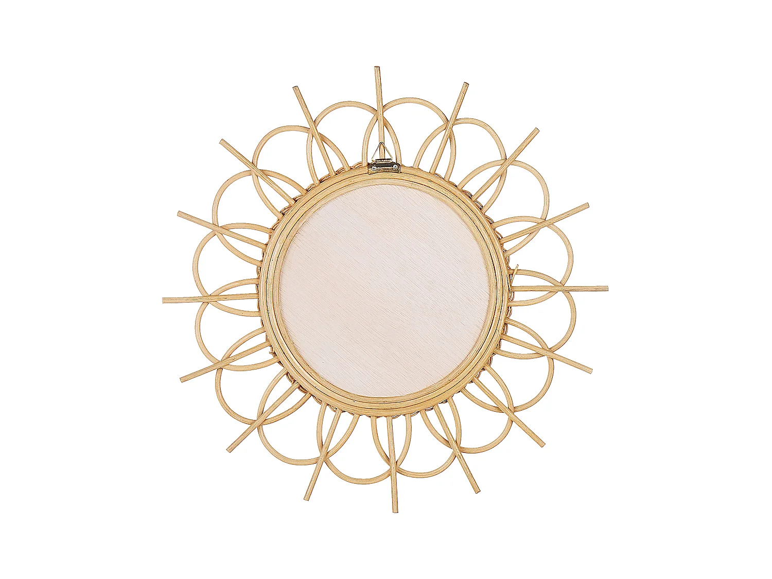 Wandspiegel TELAKIA 60 cm 60 cm Rotan Natuurlijk