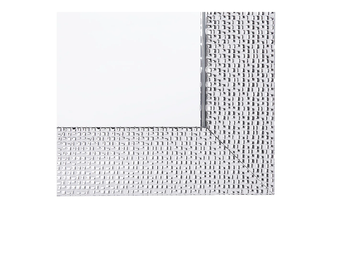 Wandspiegel MERVENT 50 cm 130 cm Wit