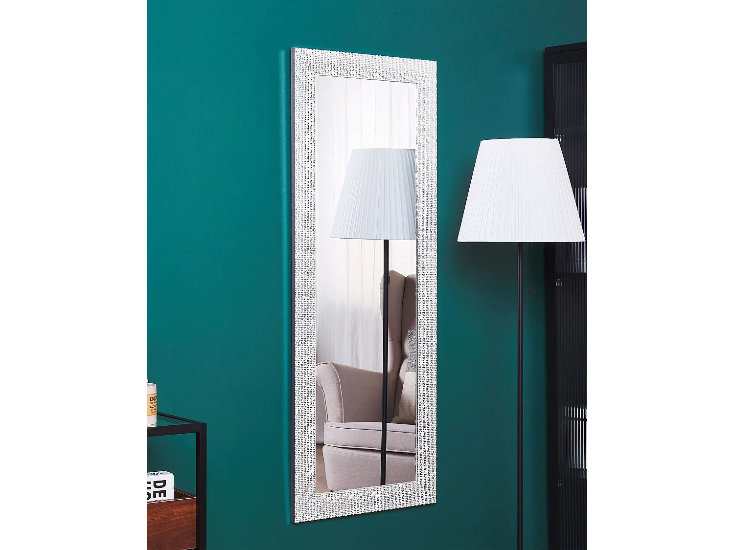 Specchio MERVENT 50 cm 130 cm Bianco