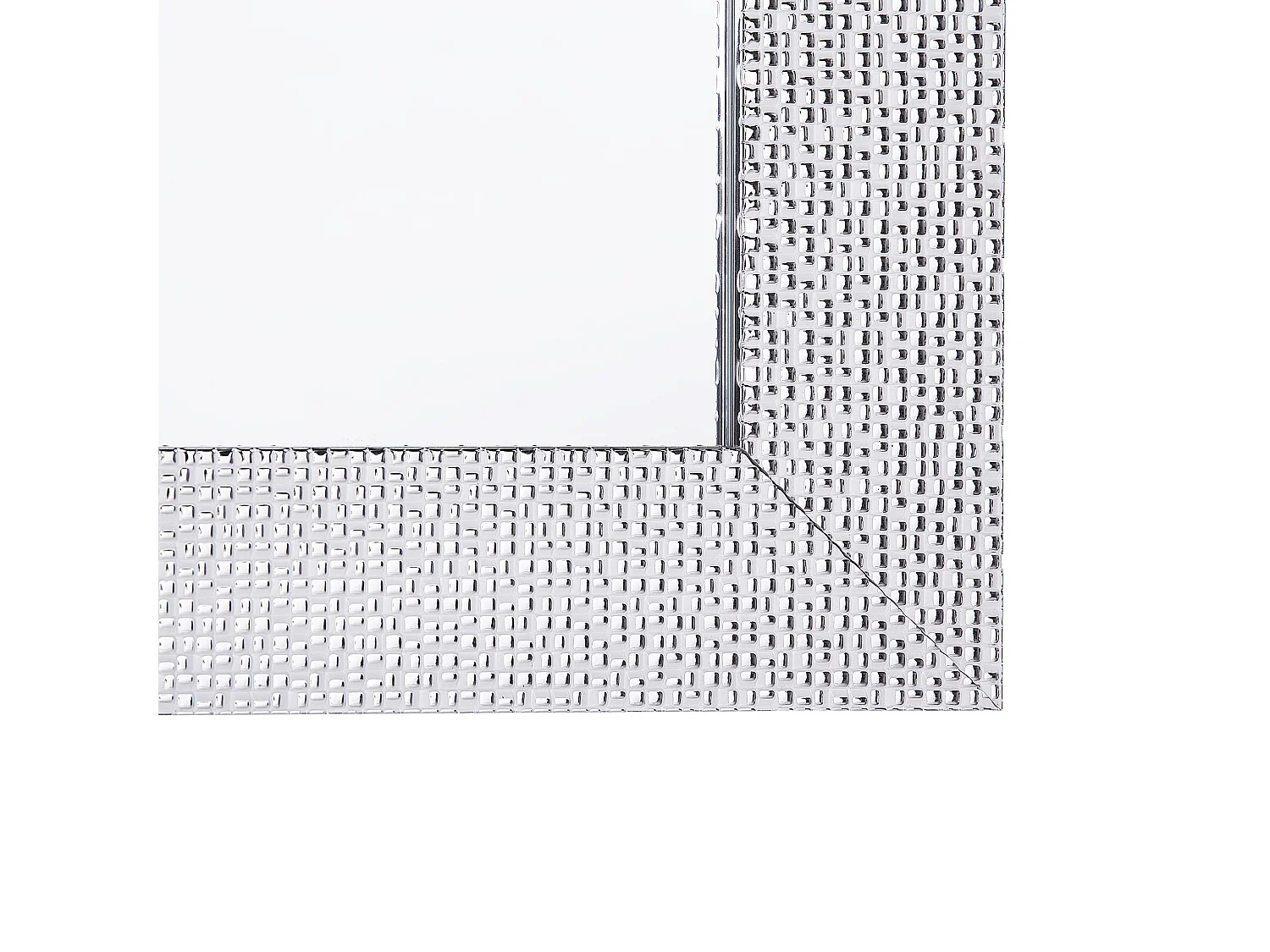 Specchio MERVENT 50 cm 130 cm Bianco