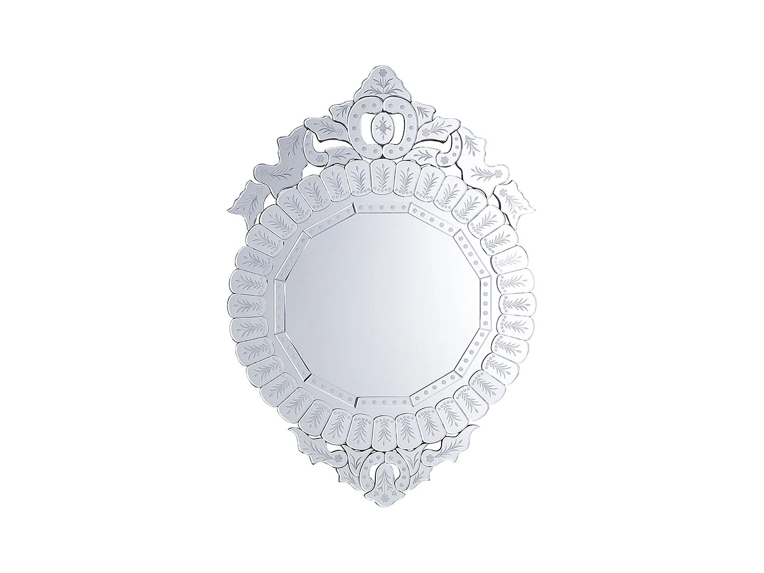 Miroir CRAON 67 cm 100 cm Argenté