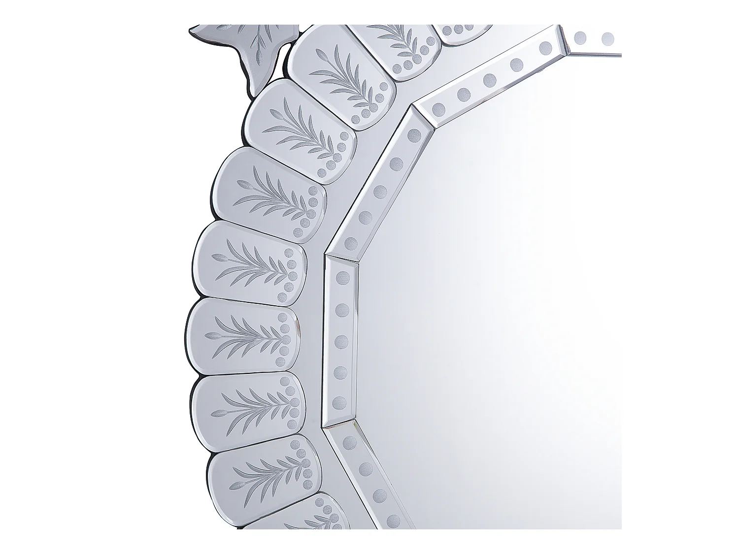 Wandspiegel CRAON 67 cm 100 cm Zilver