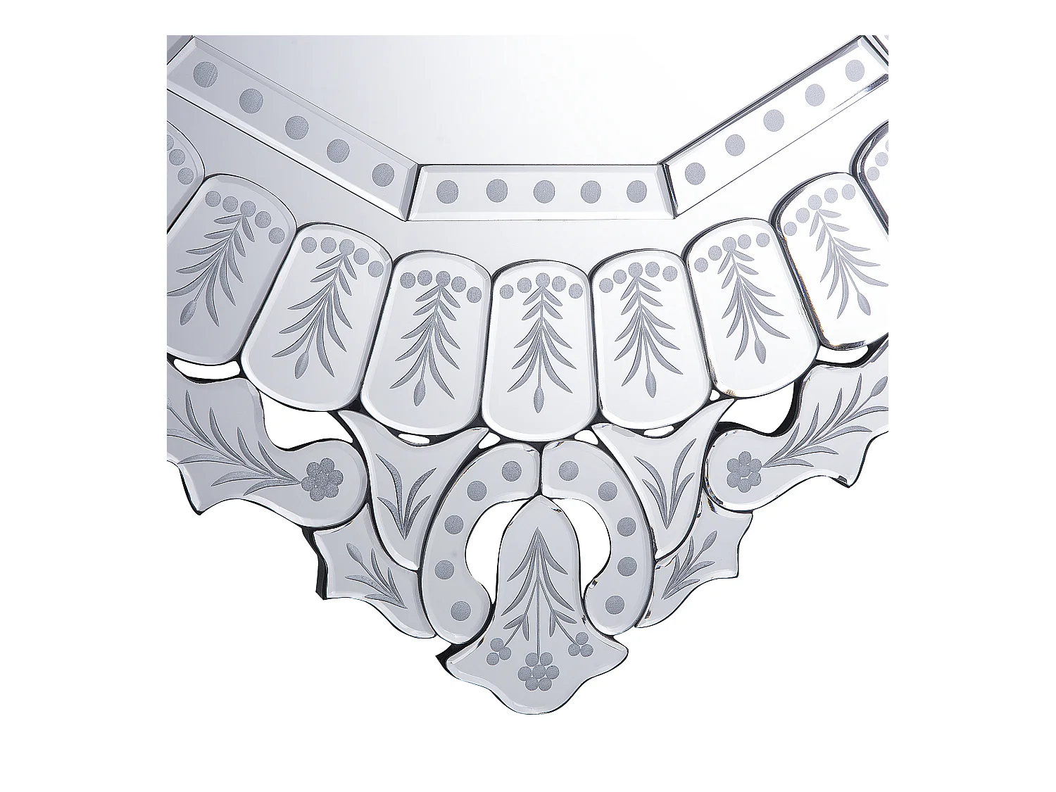 Wandspiegel CRAON 67 cm 100 cm Zilver