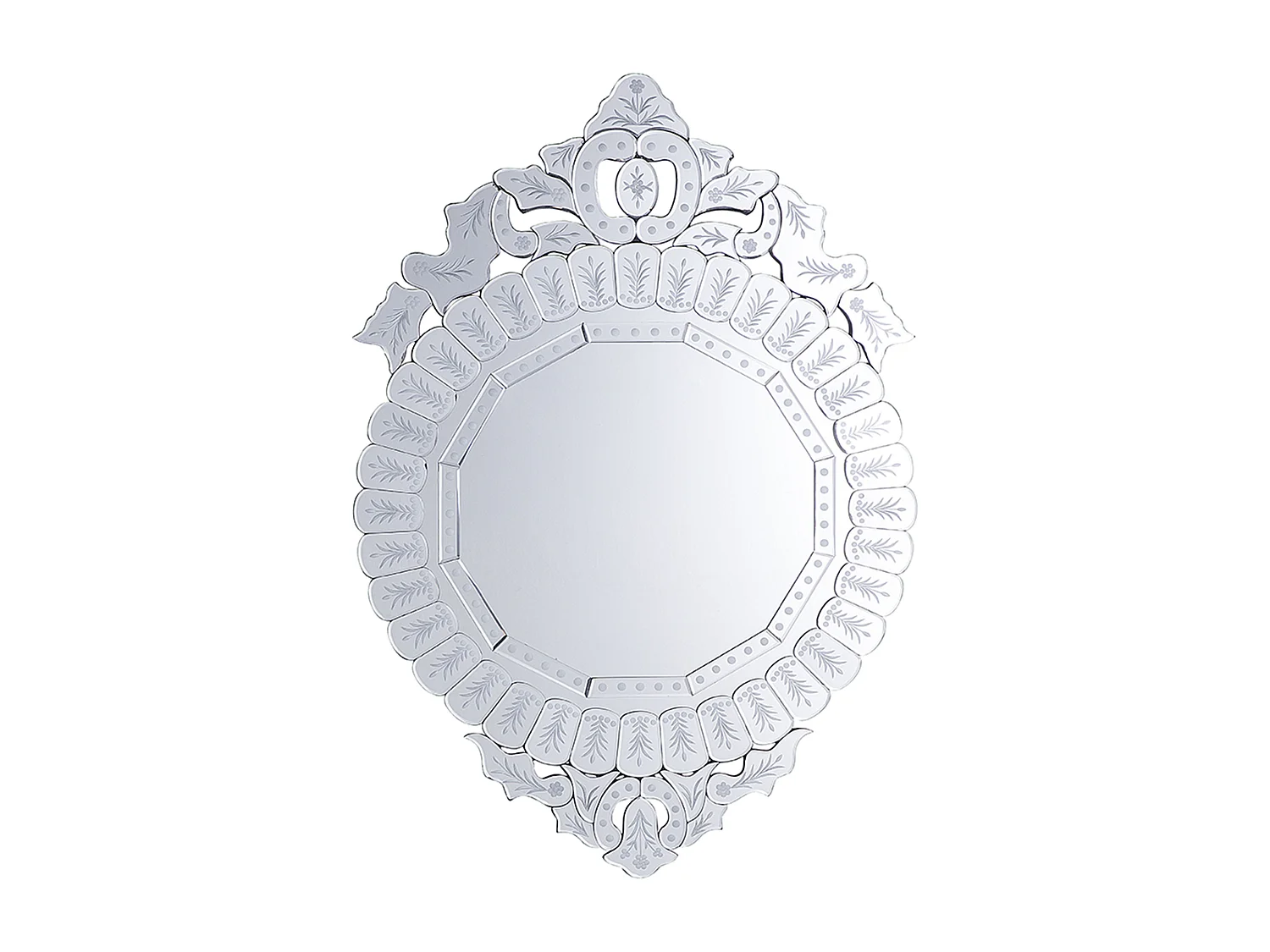 Miroir CRAON 67 cm 100 cm Argenté