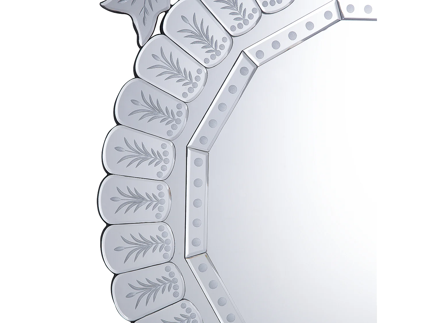 Miroir CRAON 67 cm 100 cm Argenté