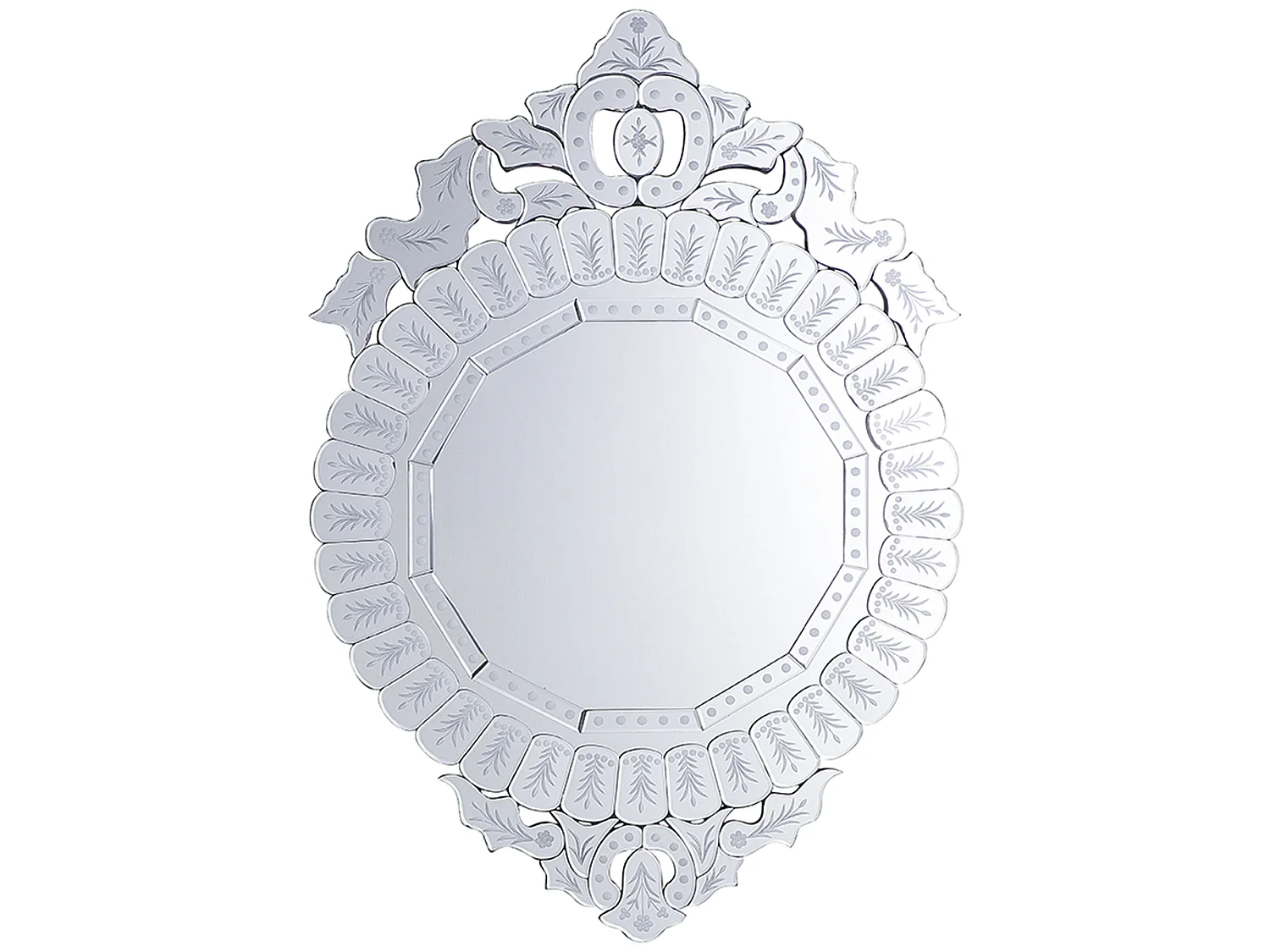 Miroir CRAON 67 cm 100 cm Argenté