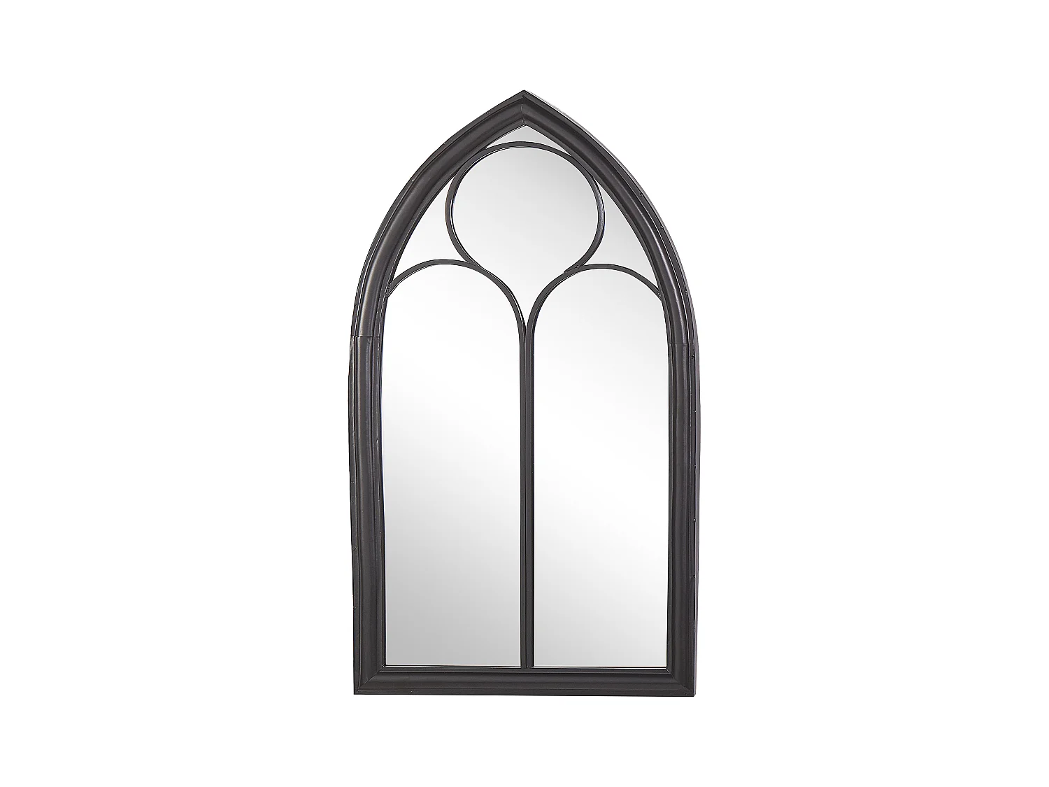 Wandspiegel TRELLY 62 cm 113 cm Metaal Zwart