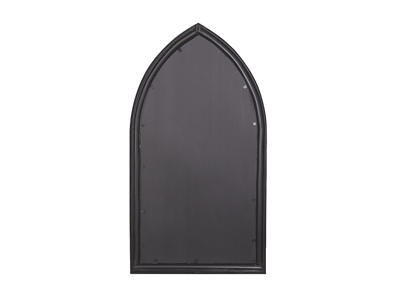 Romantischer Wandspiegel in Schwarz Fensteroptik 62 x 113 cm Trelly