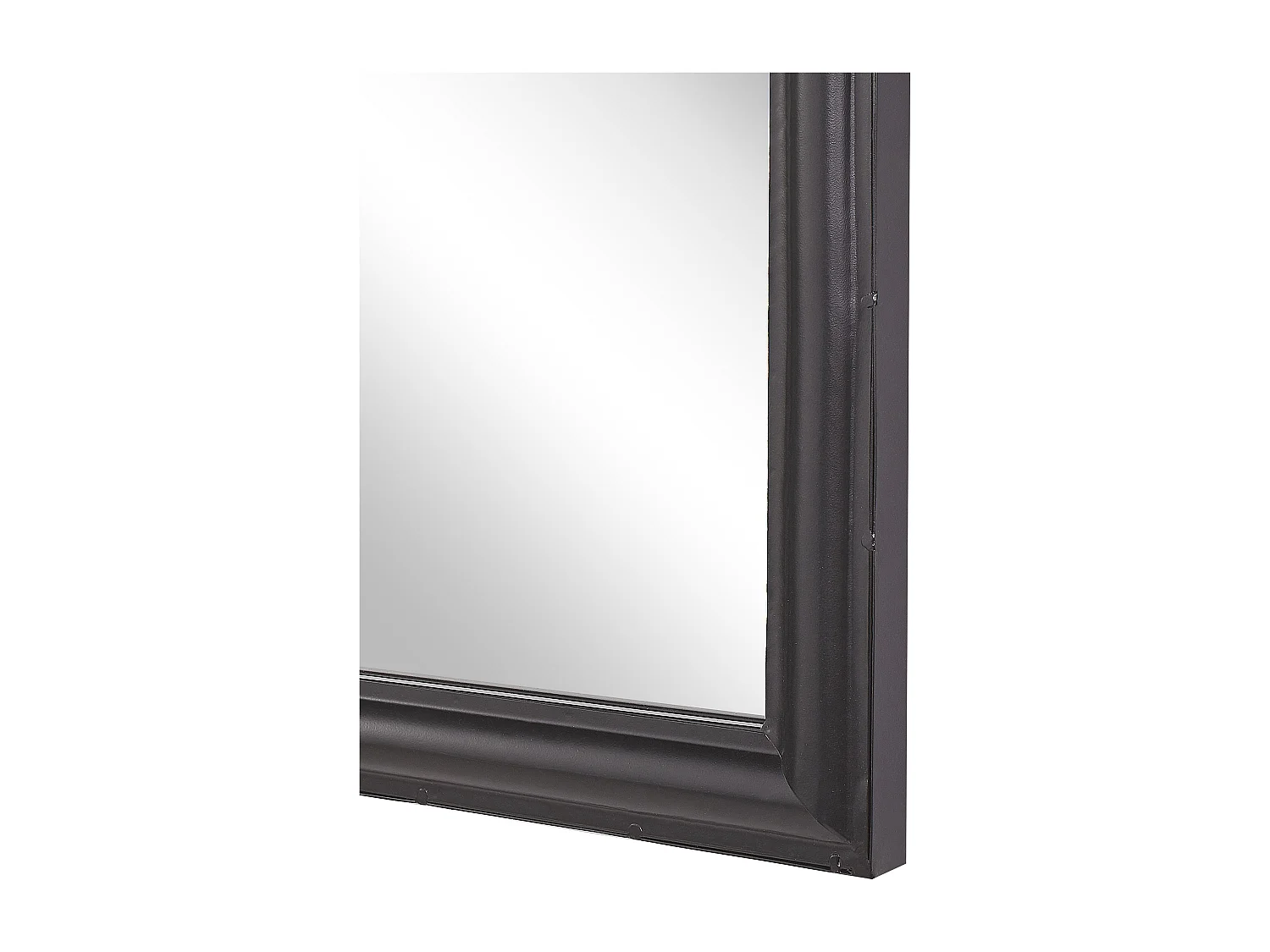 Romantischer Wandspiegel in Schwarz Fensteroptik 62 x 113 cm Trelly