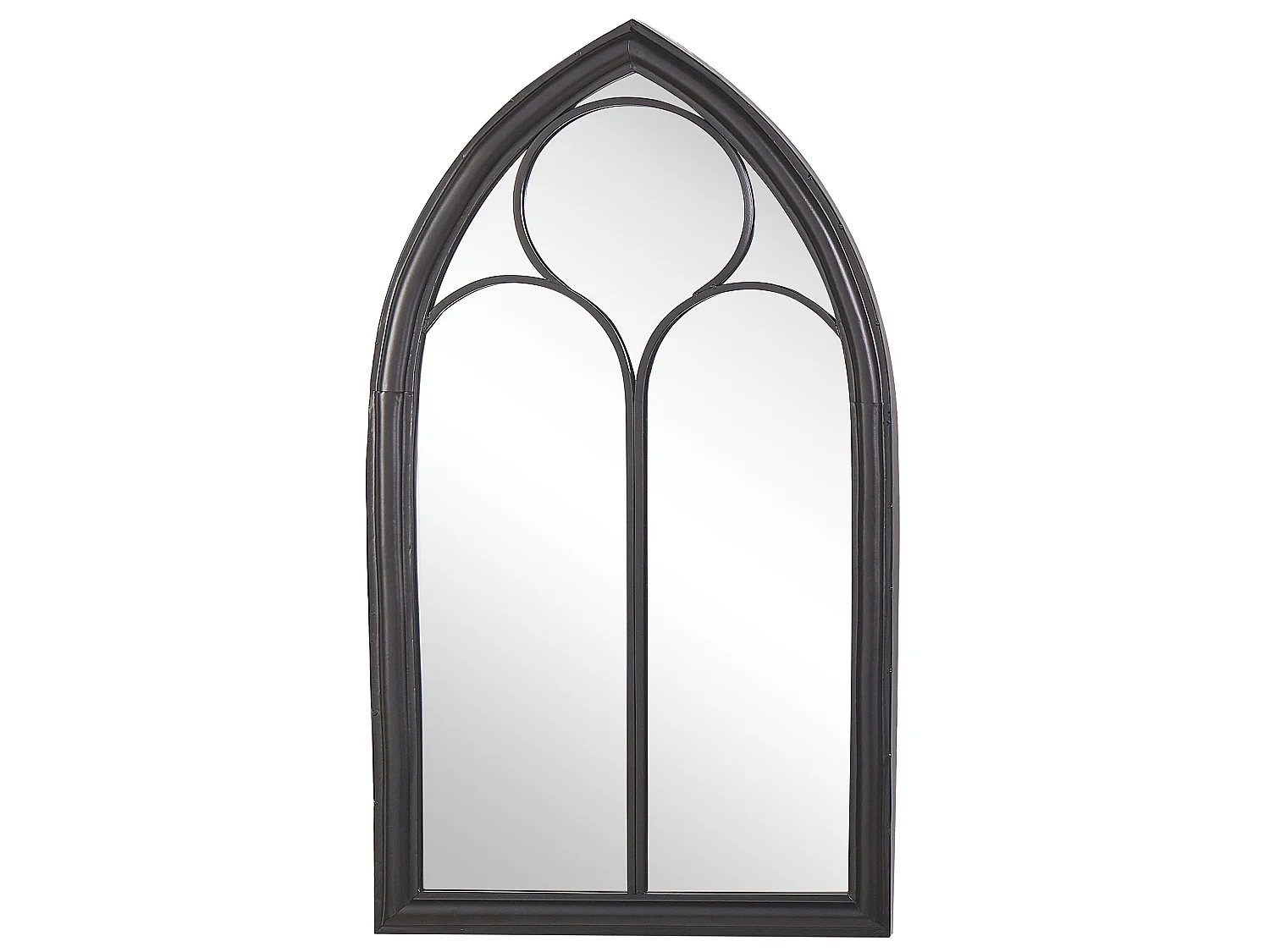Wandspiegel TRELLY 62 cm 113 cm Metall Schwarz