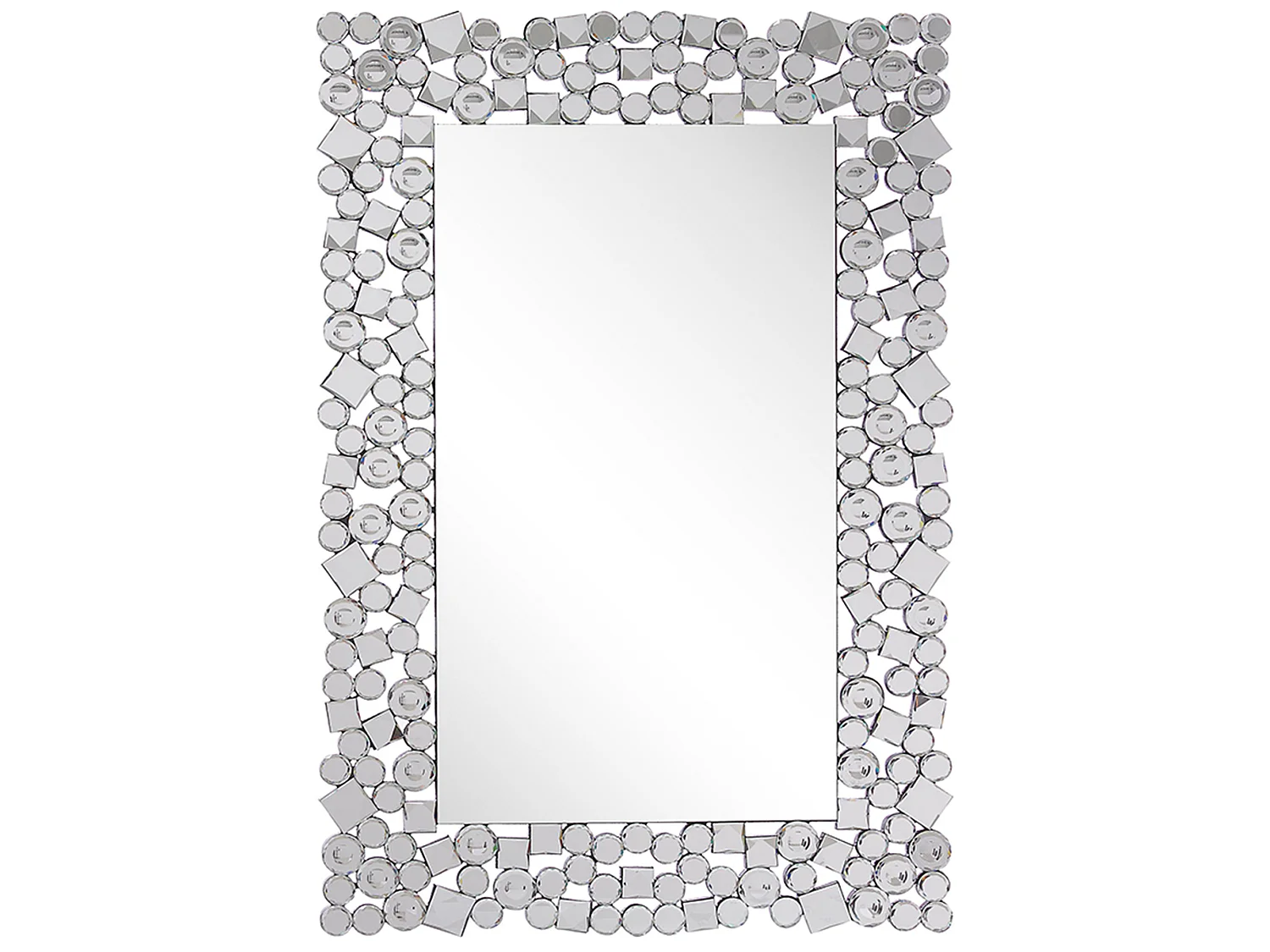 Wandspiegel MERNEL 60 cm 90 cm Silber