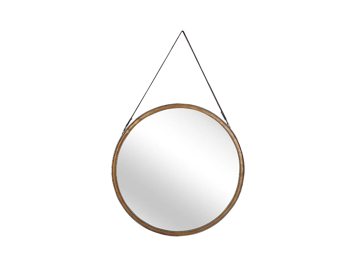Miroir AUTUN 60 cm 60 cm Métal Doré