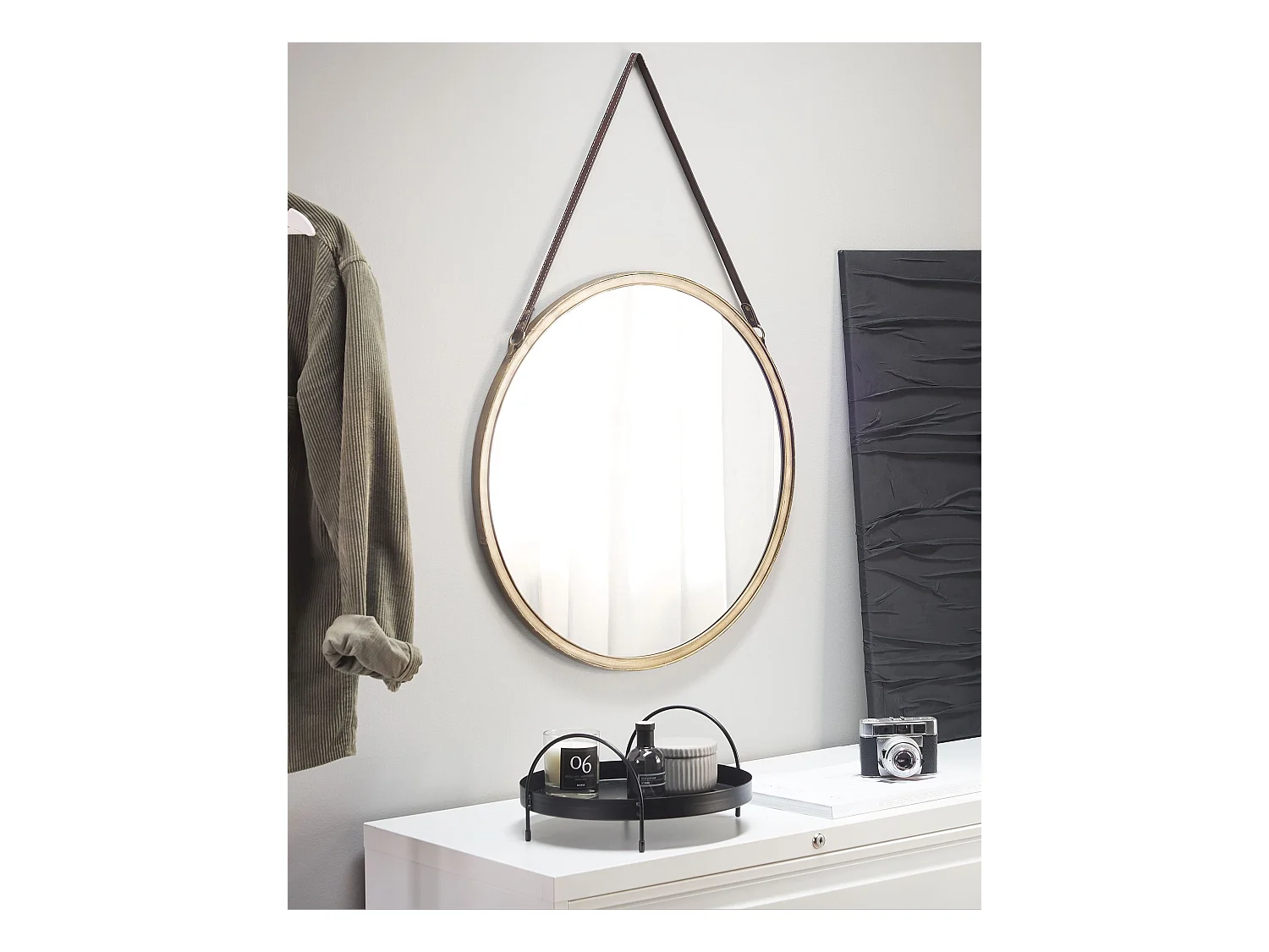 Espejo AUTUN 60 cm 60 cm Metal Dorado