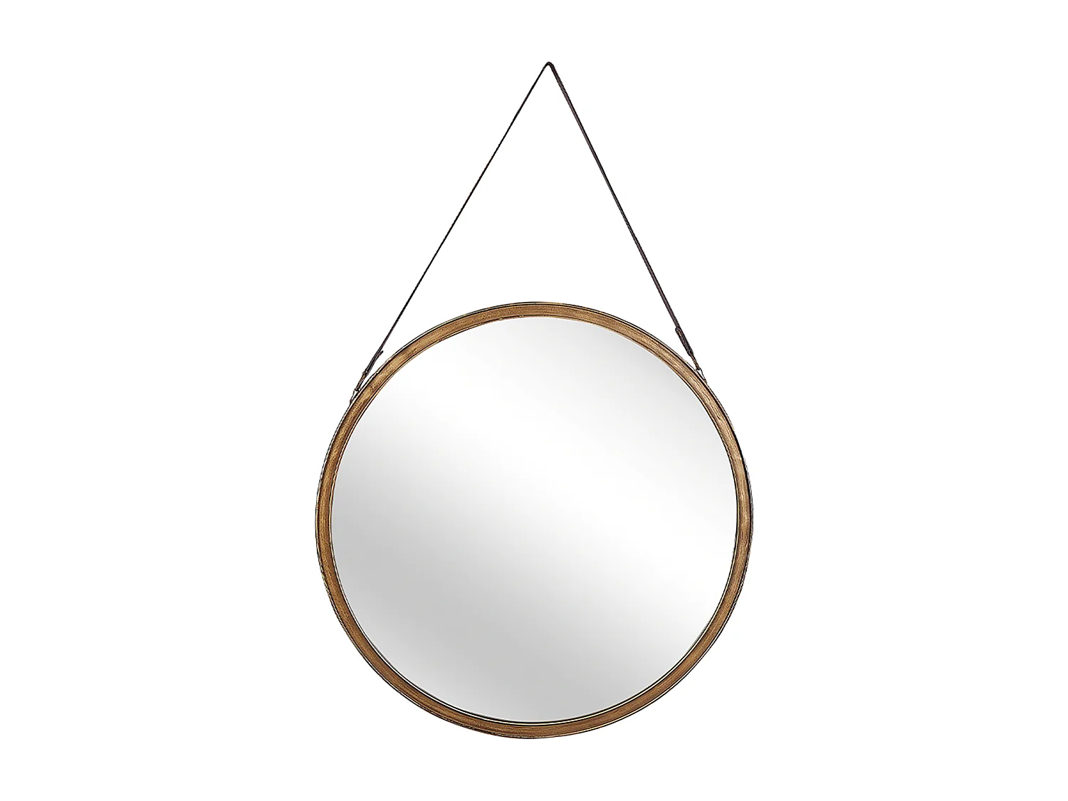 Lustro ścienne AUTUN 60 cm 60 cm Metal Złoty