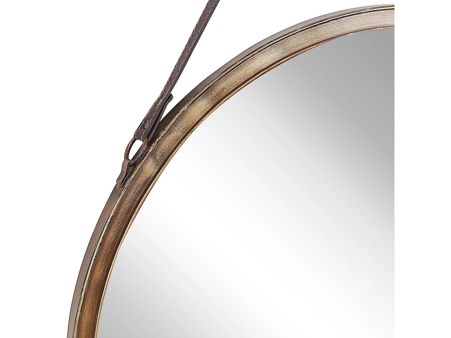 Lustro ścienne AUTUN 60 cm 60 cm Metal Złoty