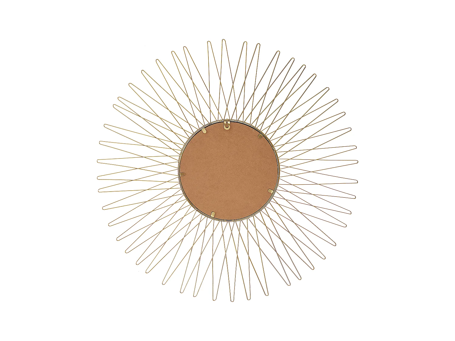 Wandspiegel rund gold dia. 70 cm Sonnenform glamour Saumur