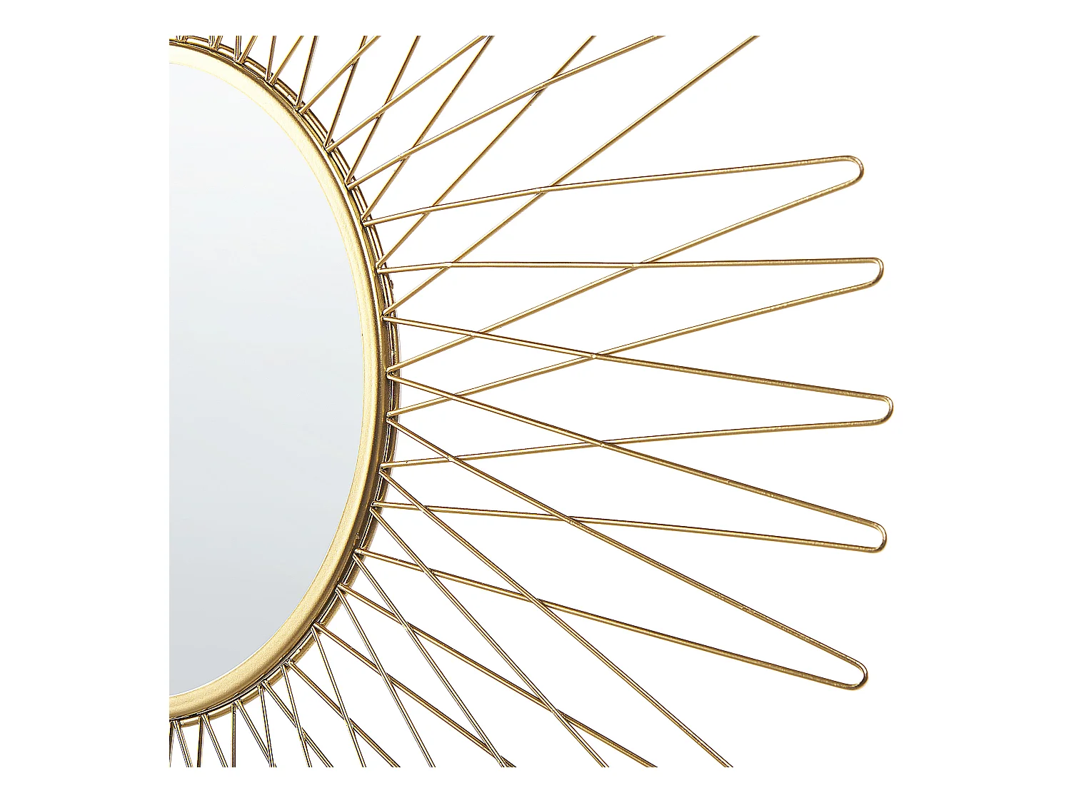 Espejo SAUMUR 70 cm 70 cm Metal Dorado