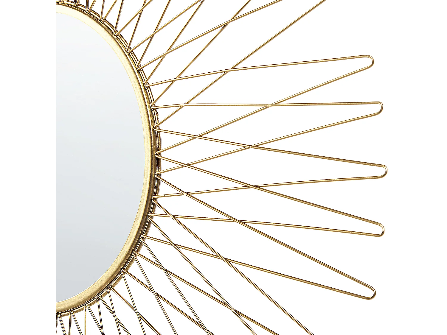 Lustro ścienne SAUMUR 70 cm 70 cm Metal Złoty