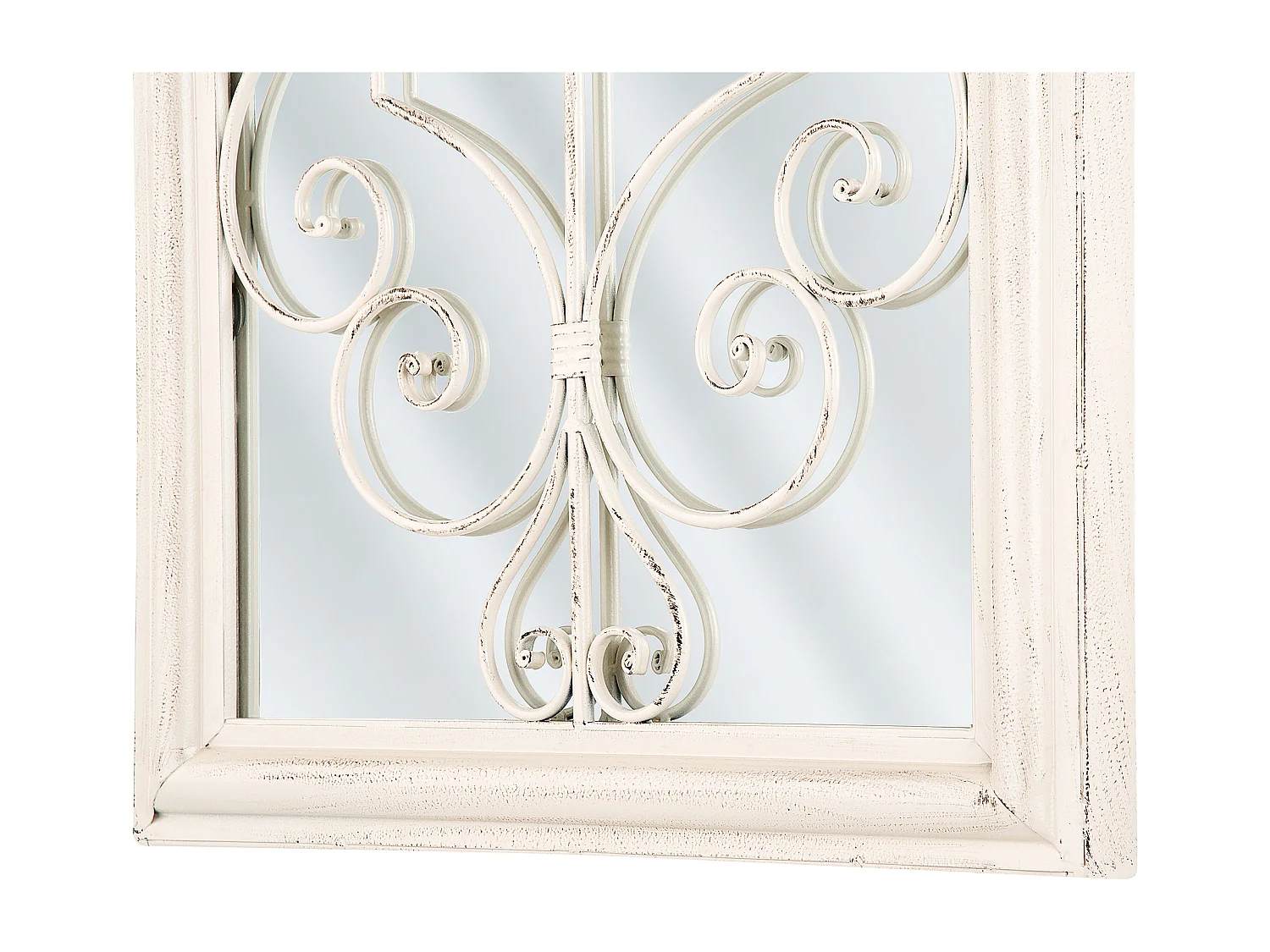 Specchio CAMPEL 49 cm 97 cm Metallo Crema