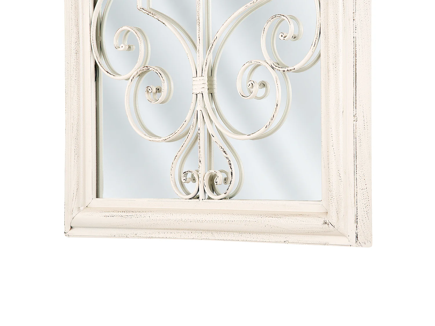 Miroir CAMPEL 49 cm 97 cm Métal Crème