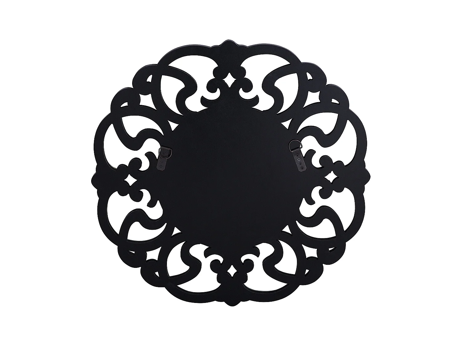 Wandspiegel im Glamour Stil rund dia. 70 cm silber Mornaix