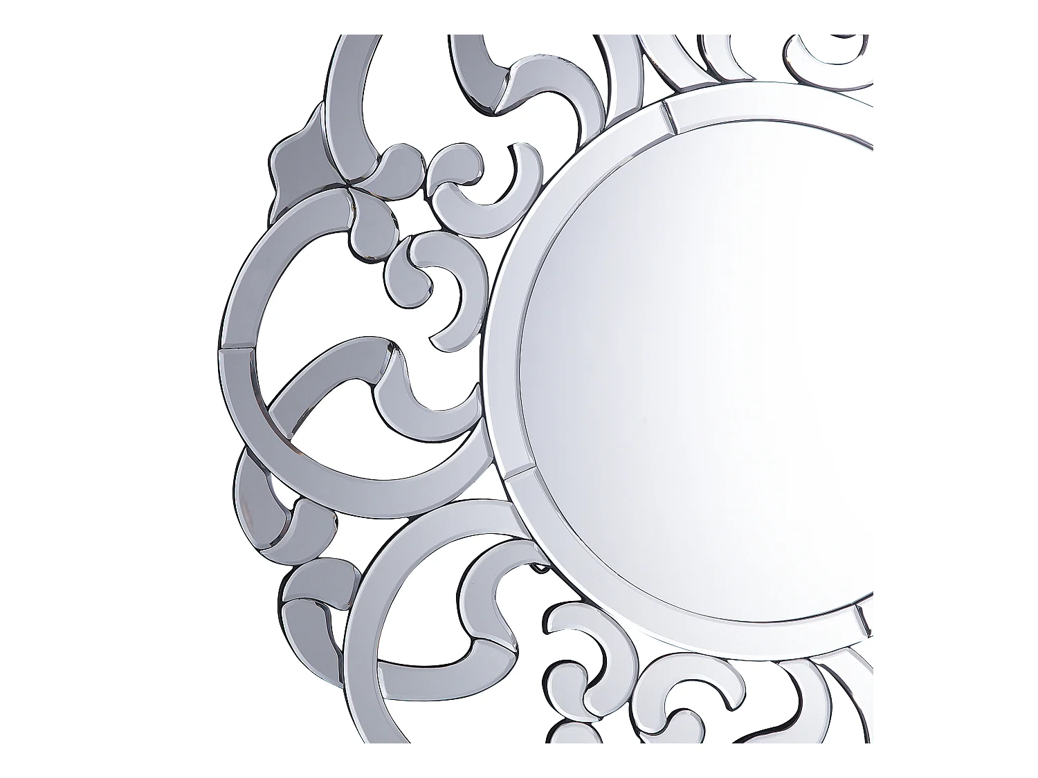 Wandspiegel MORNAIX 70 cm 70 cm Zilver