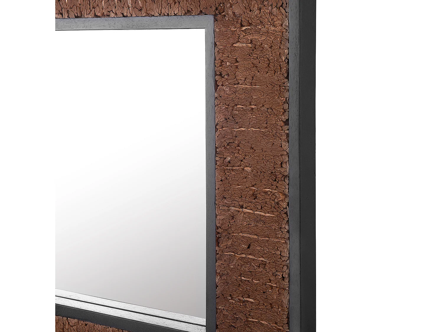 Miroir BOISE 60 cm 60 cm Bois Marron foncé