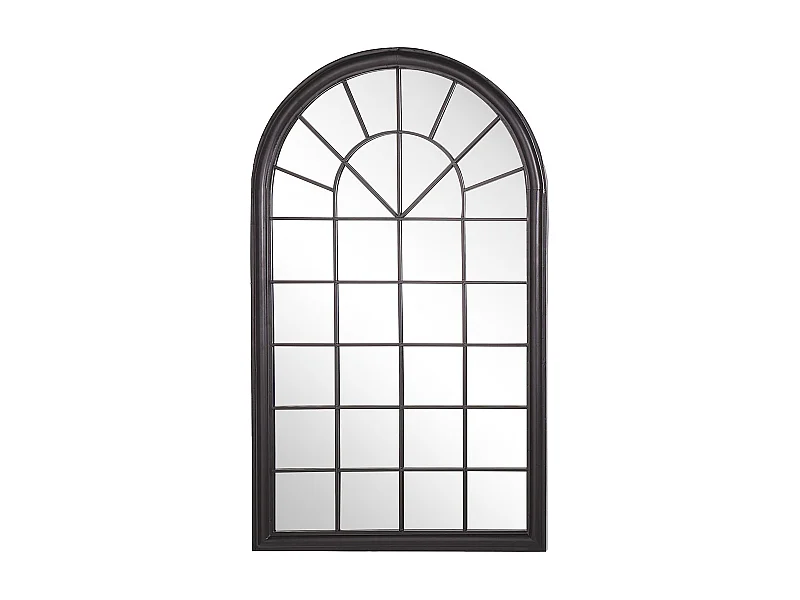 Schwarzer Wandspiegel im gotischen Look 77 x 130 cm Trevol