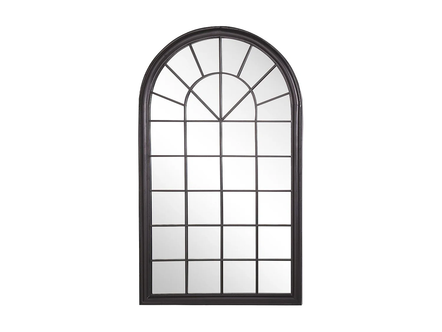 Wandspiegel TREVOL 77 cm 130 cm Metaal Zwart