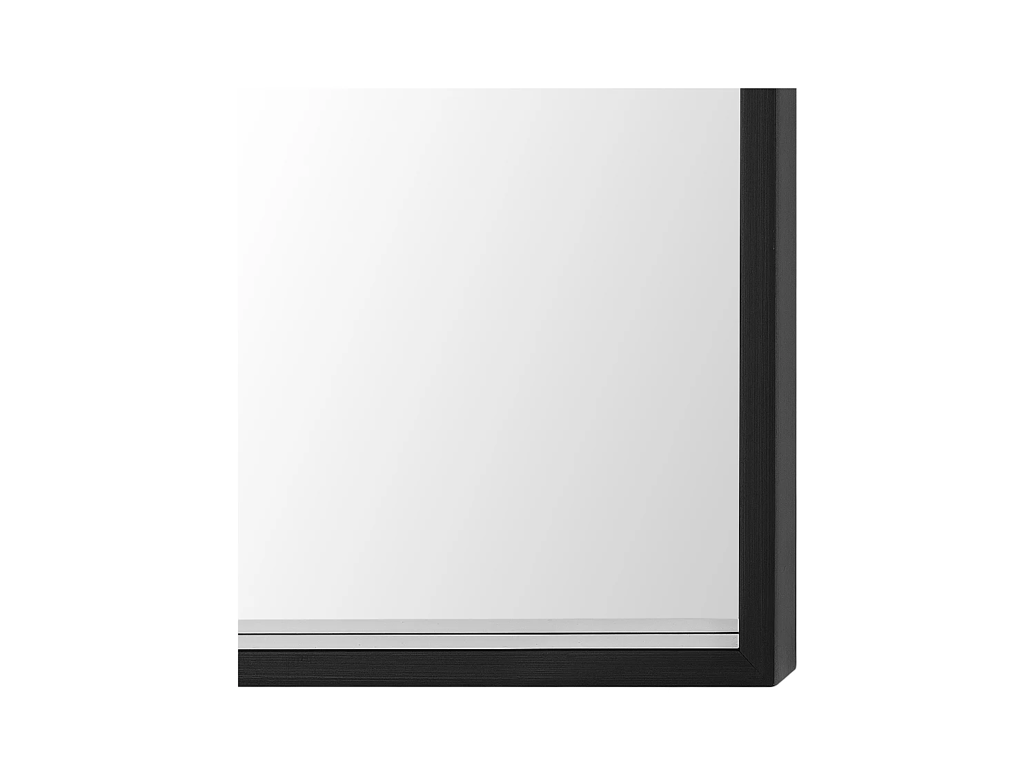 Moderner Wandspiegel in Schwarz 50 x 50 cm quadratisch Brignoles