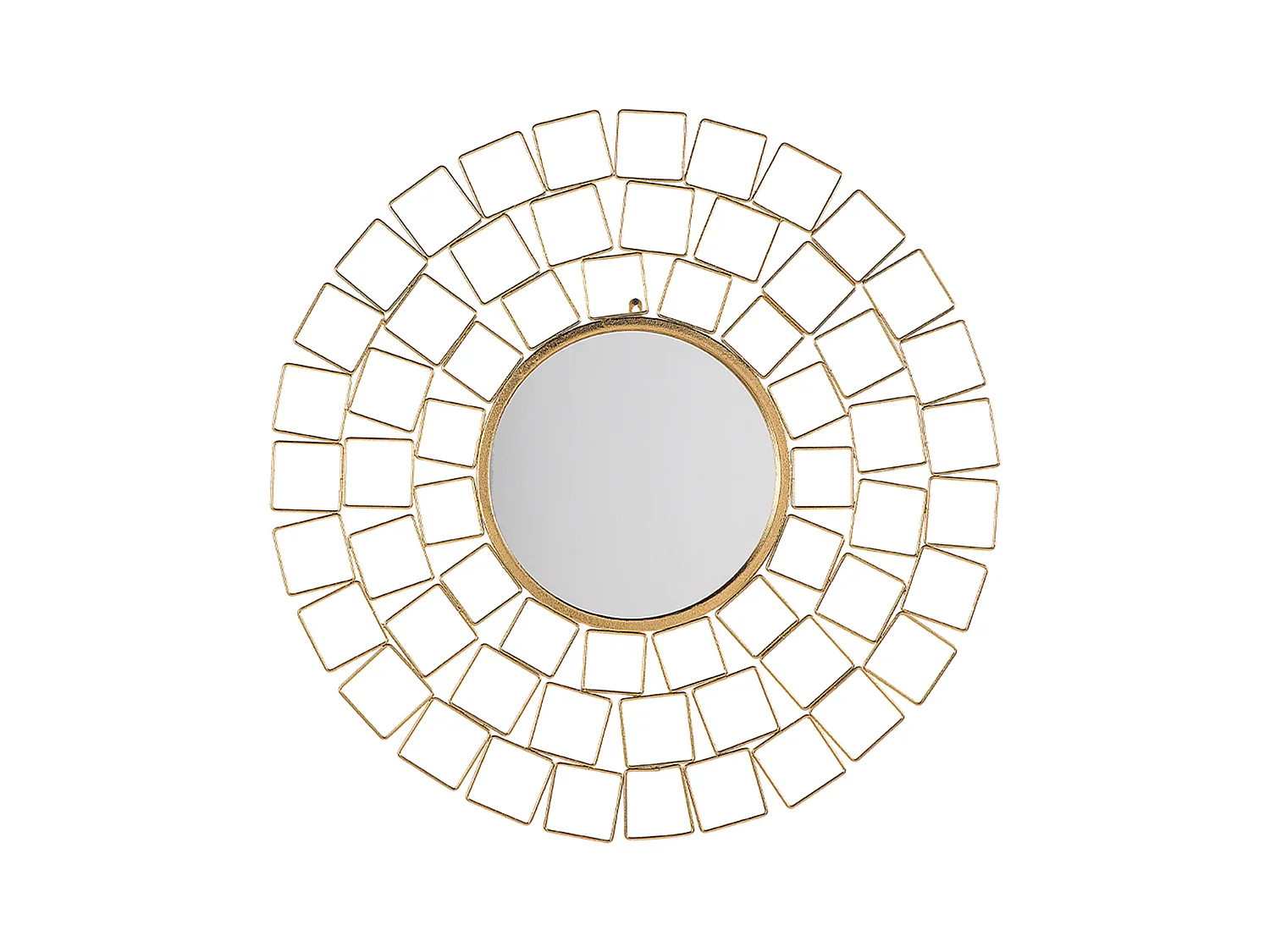 Miroir LABRIT 90 cm 90 cm Métal Doré