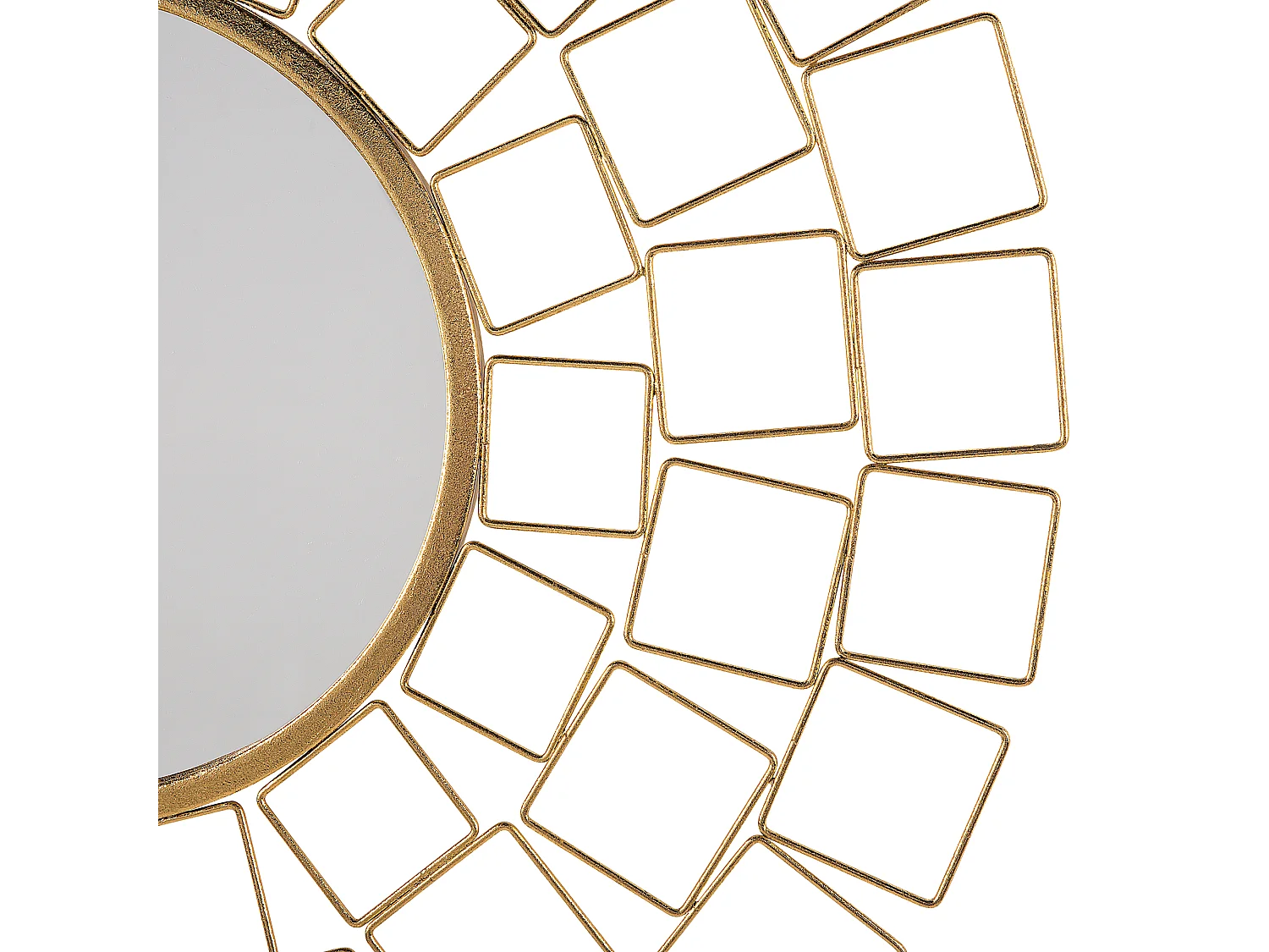 Espelho LABRIT 90 cm 90 cm Metal Dourado