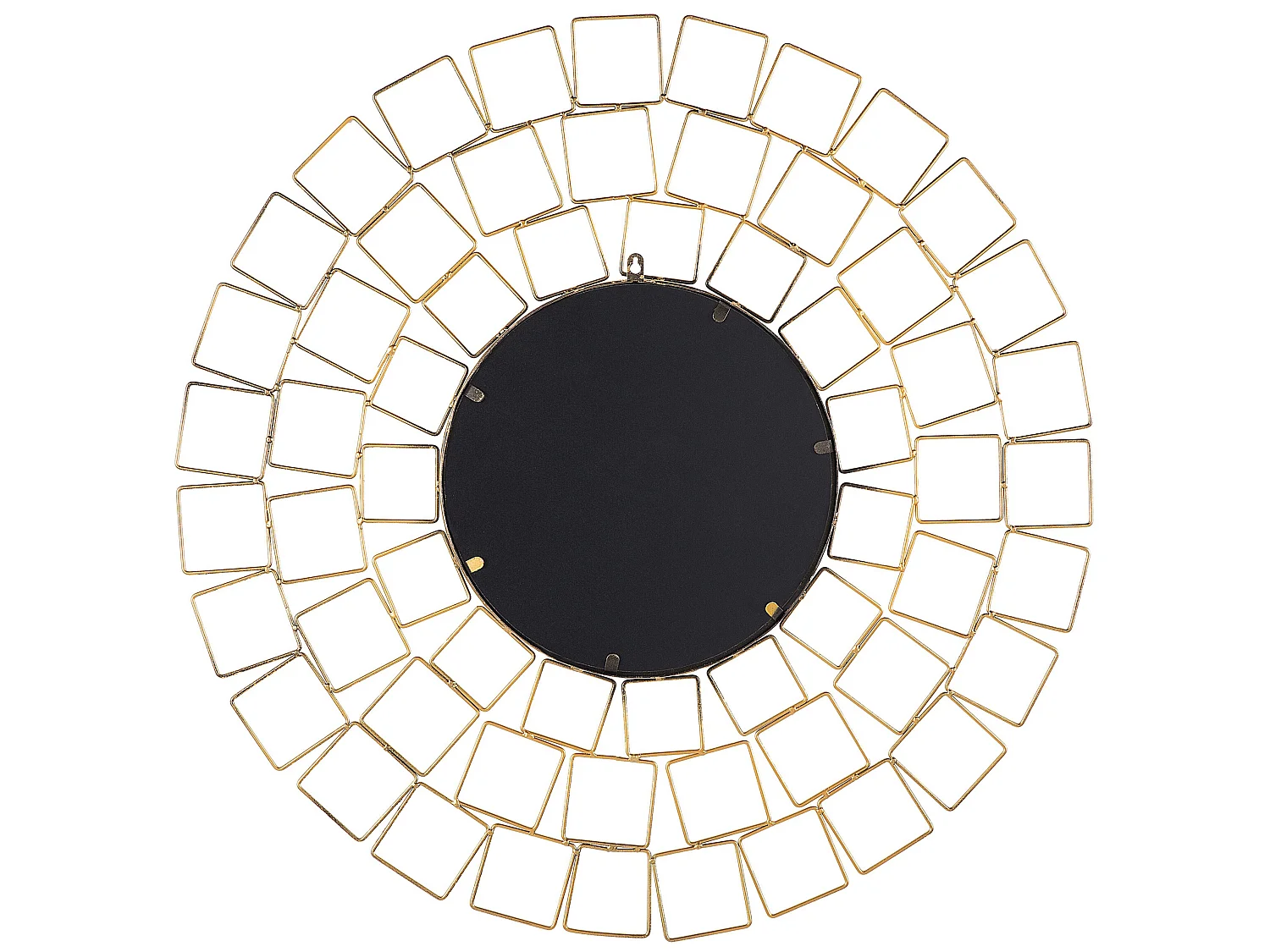 Wandspiegel LABRIT 90 cm 90 cm Metall Gold