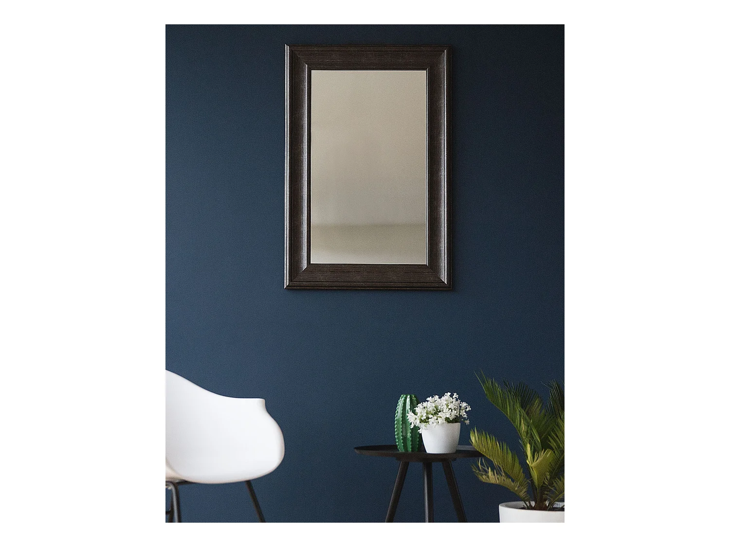 Wandspiegel LUNEL 60 cm 90 cm Zwart