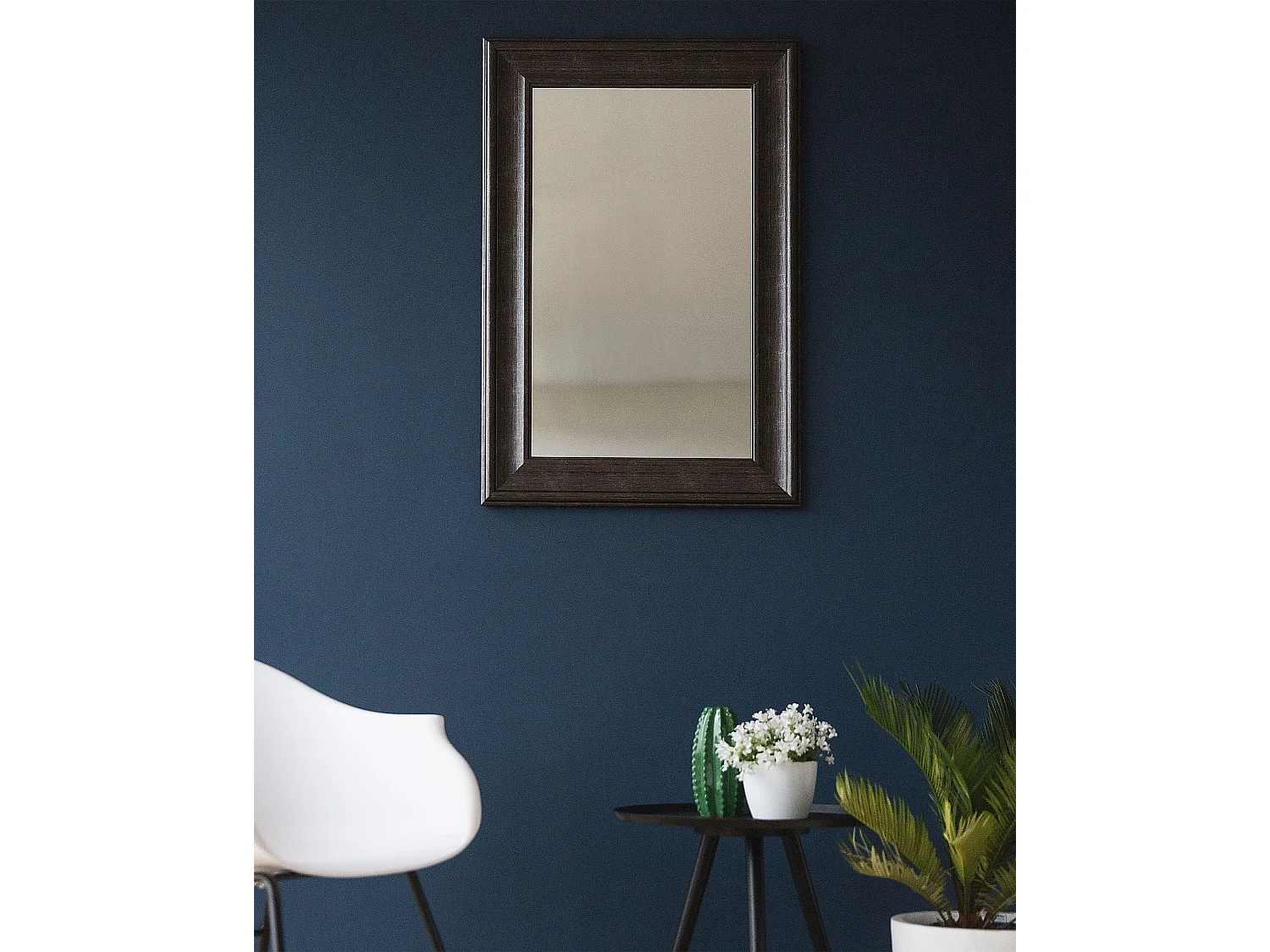 Wandspiegel LUNEL 60 cm 90 cm Zwart