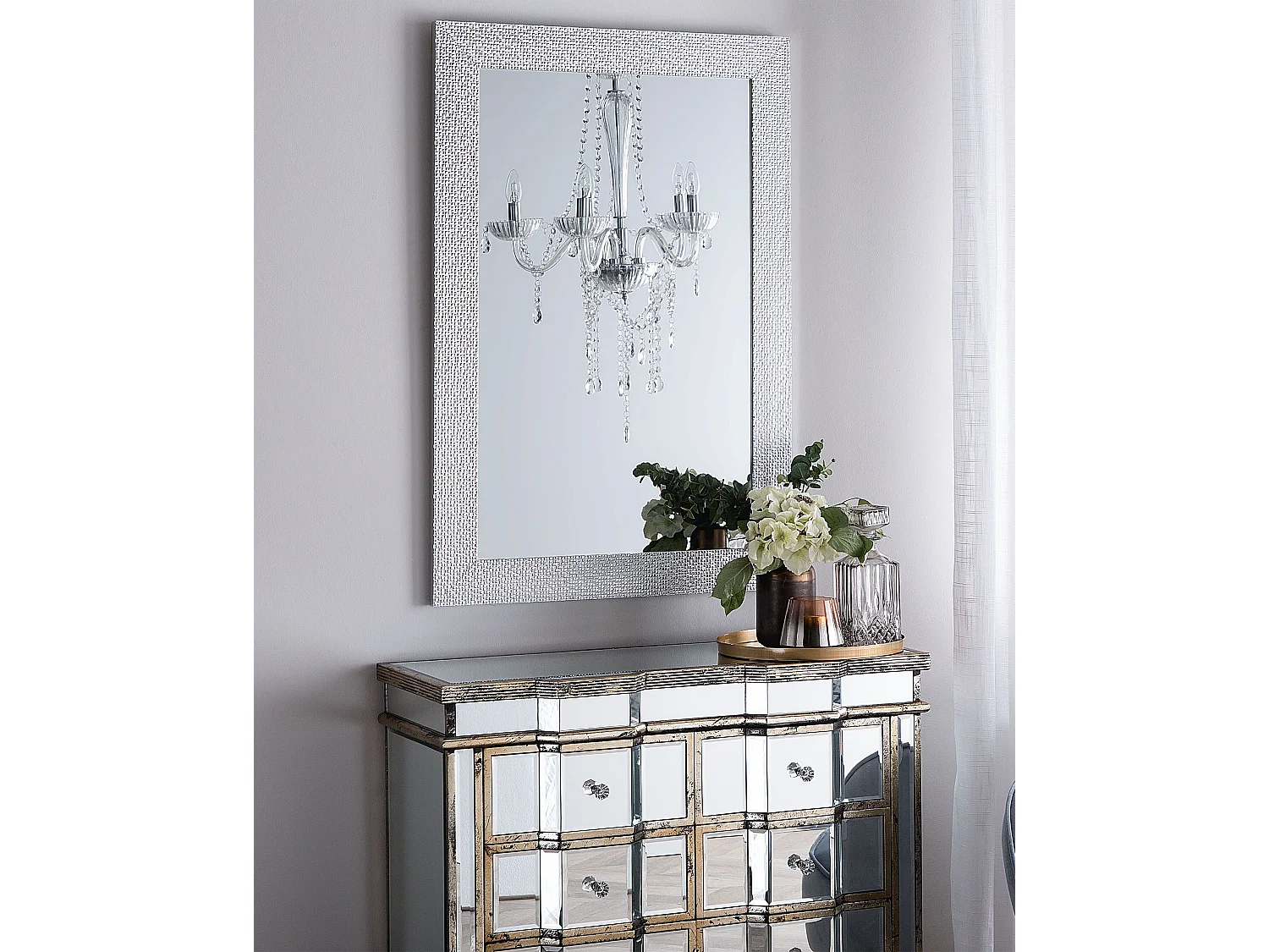 Miroir MERVENT 61 cm 91 cm Argenté