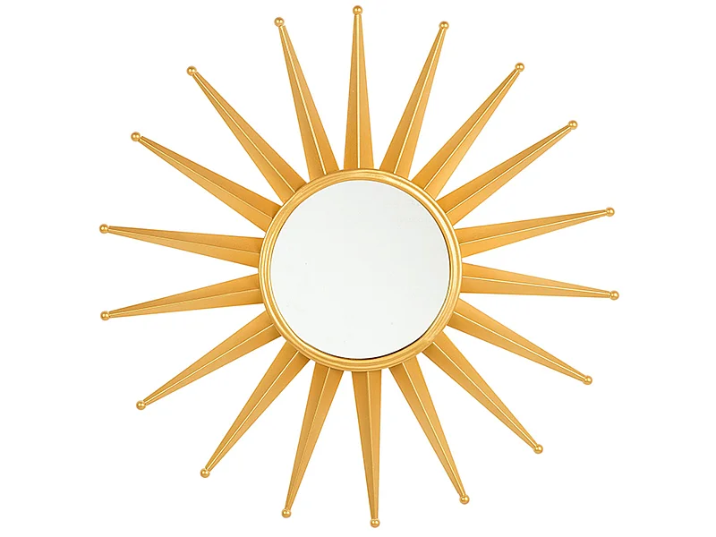 Specchio PERELLI 60 cm 60 cm Metallo Oro