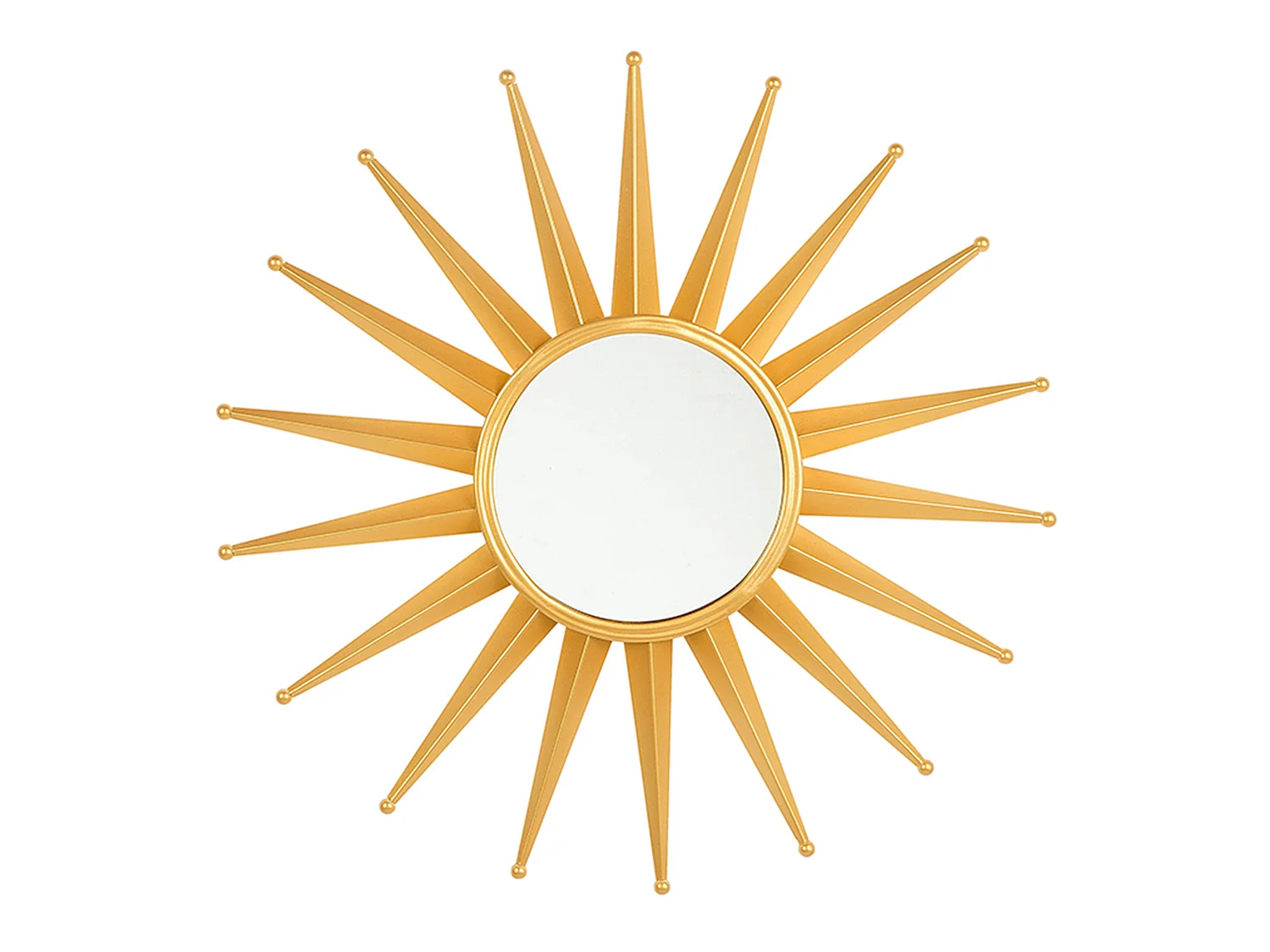 Miroir PERELLI 60 cm 60 cm Métal Doré
