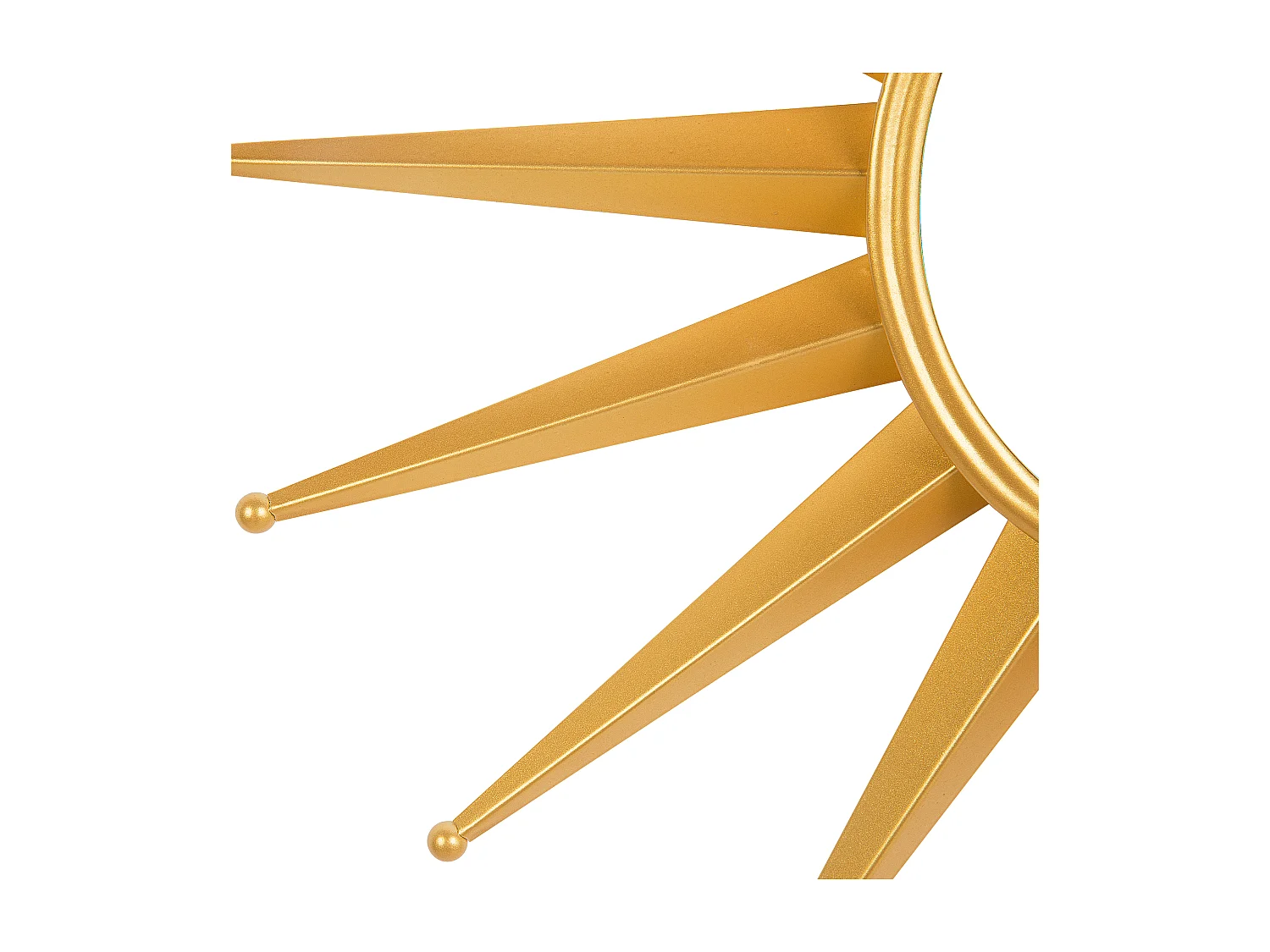 Wandspiegel PERELLI 60 cm 60 cm Metaal Goud