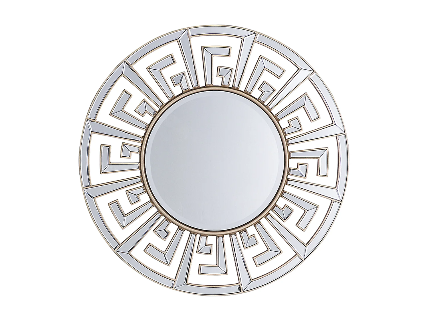 Miroir FLERS 70 cm 70 cm Métal Doré