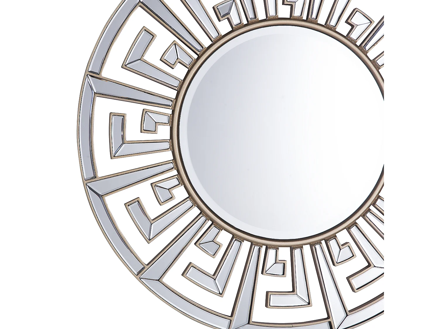 Miroir FLERS 70 cm 70 cm Métal Doré