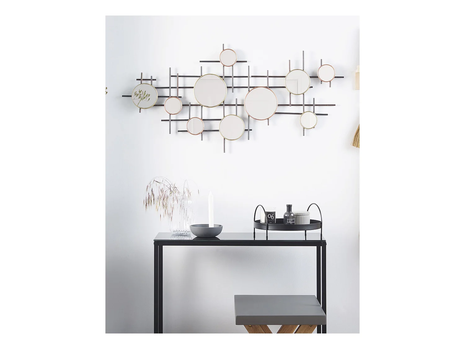 Espejo IBOS 113 cm 55 cm Metal Negro