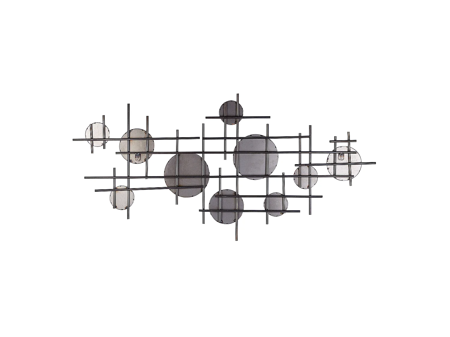 Espejo IBOS 113 cm 55 cm Metal Negro