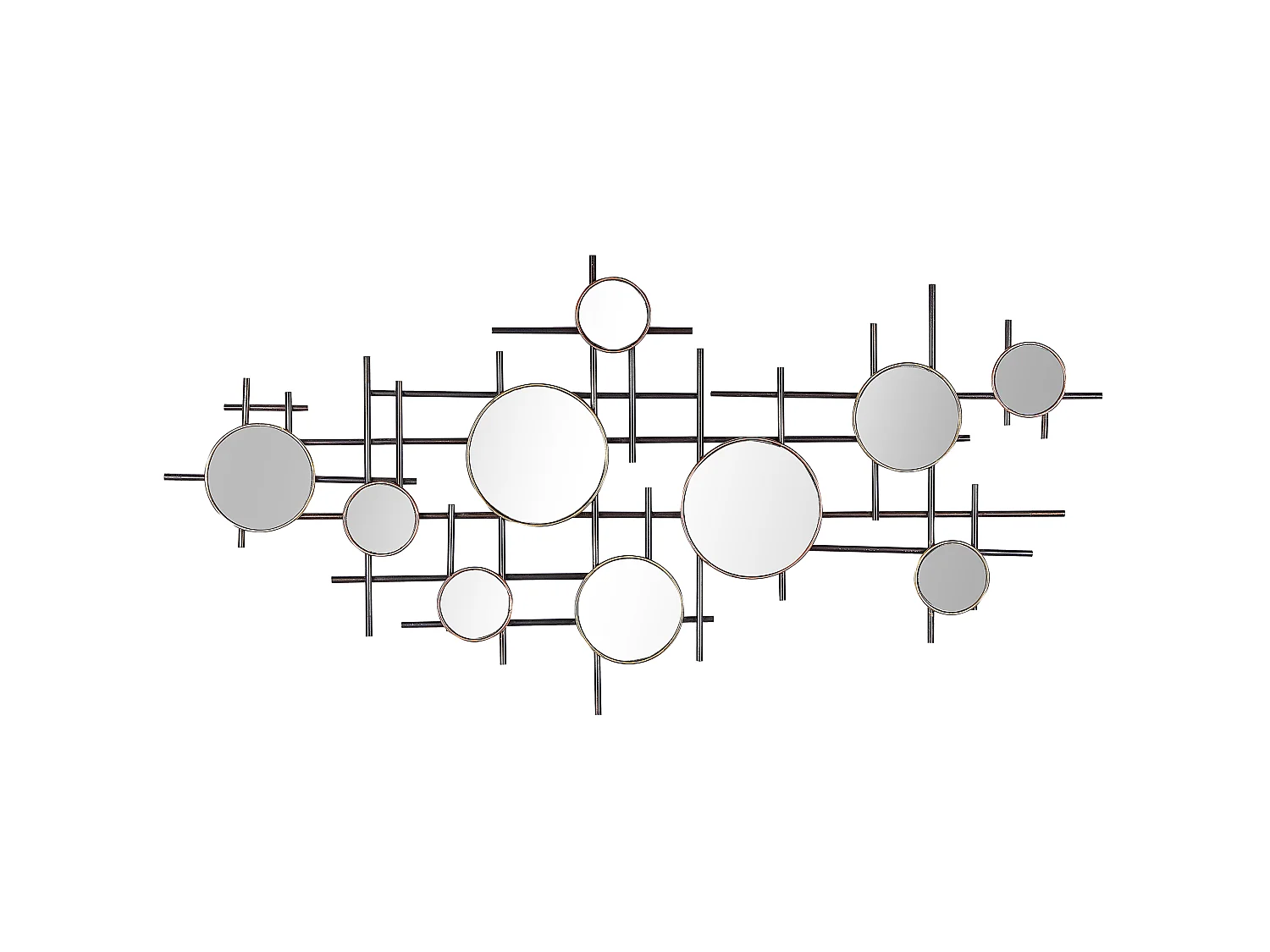 Miroir IBOS 113 cm 55 cm Métal Noir