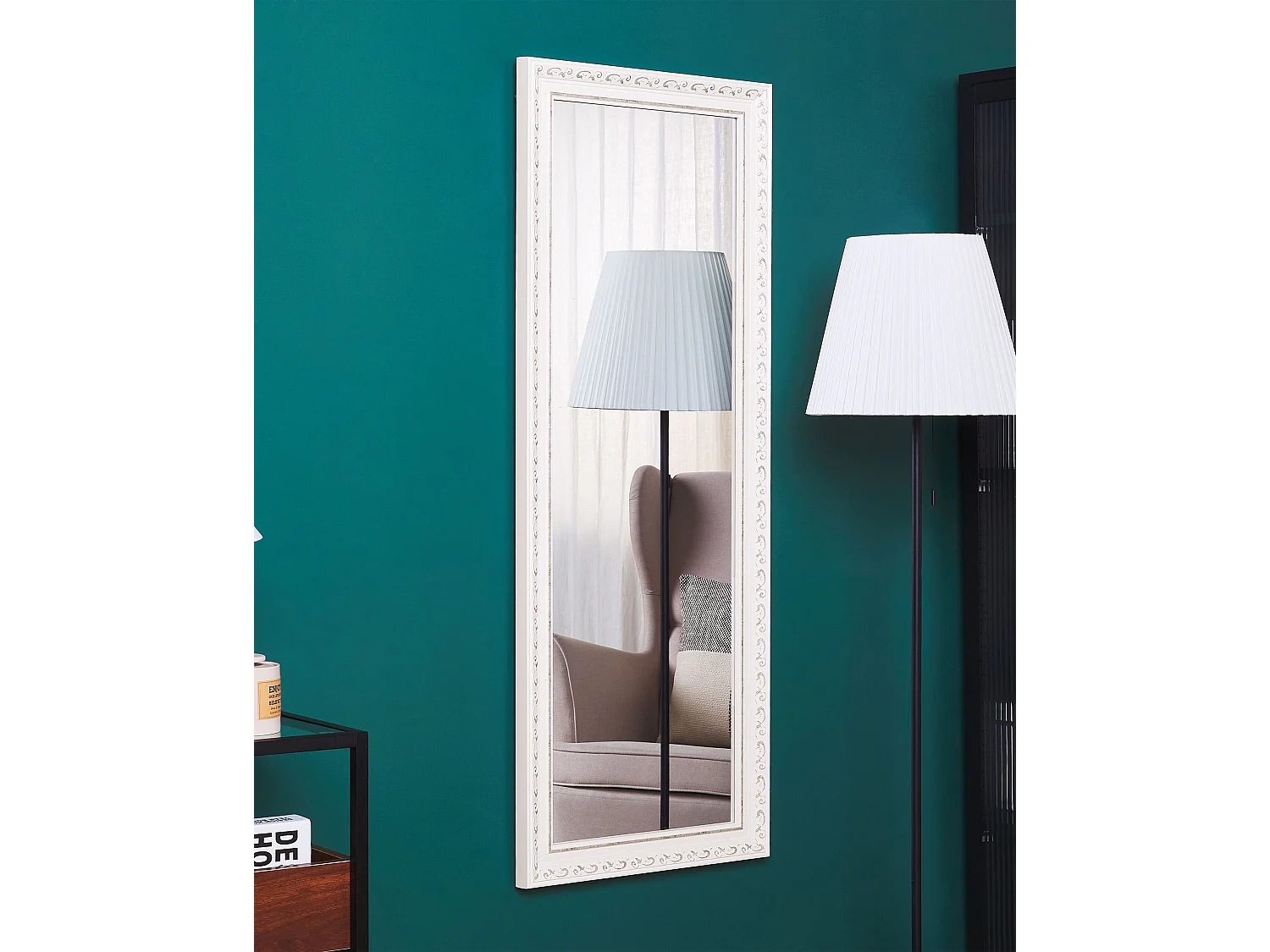 Espejo MAULEON 50 cm 130 cm Crema