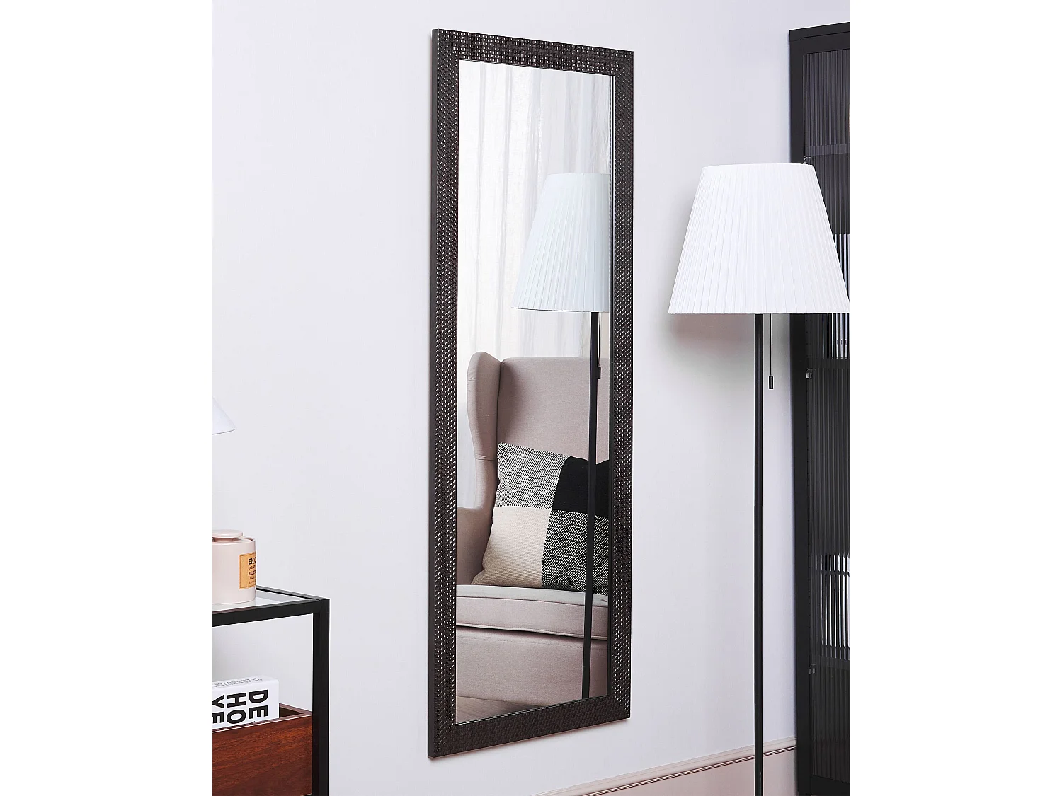 Wandspiegel AJACCIO 50 cm 130 cm Zilver