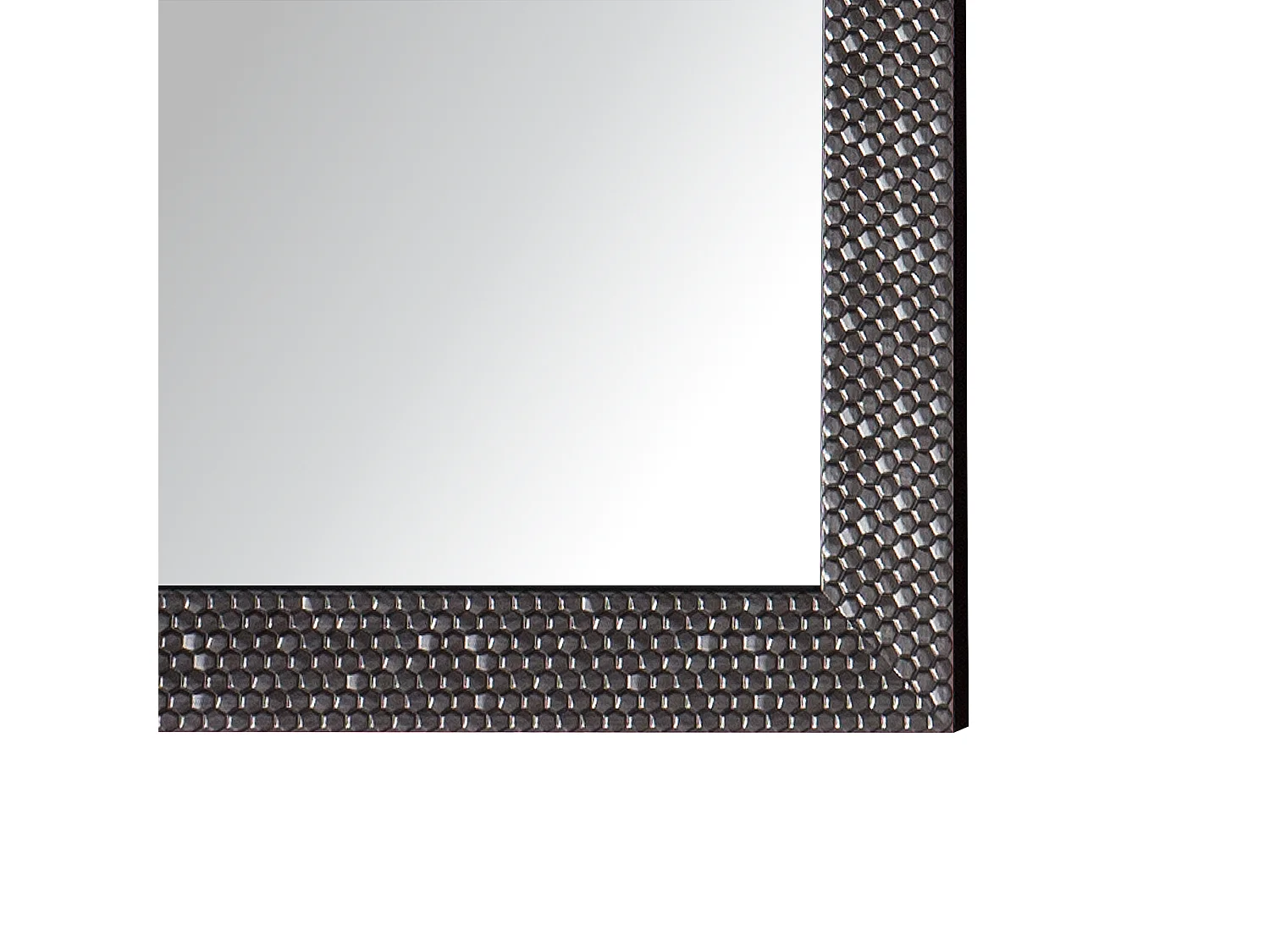 Moderner Wandspiegel mit Rahmen in Silber 50 x 130 cm Ajaccio