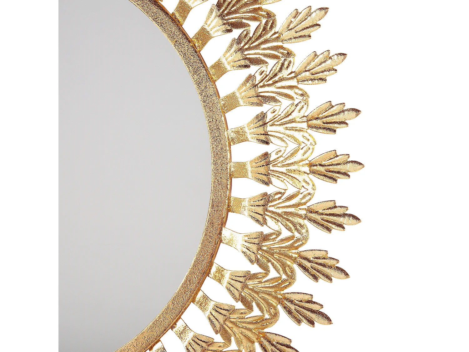 Lustro ścienne VOREY 60 cm 60 cm Metal Złoty