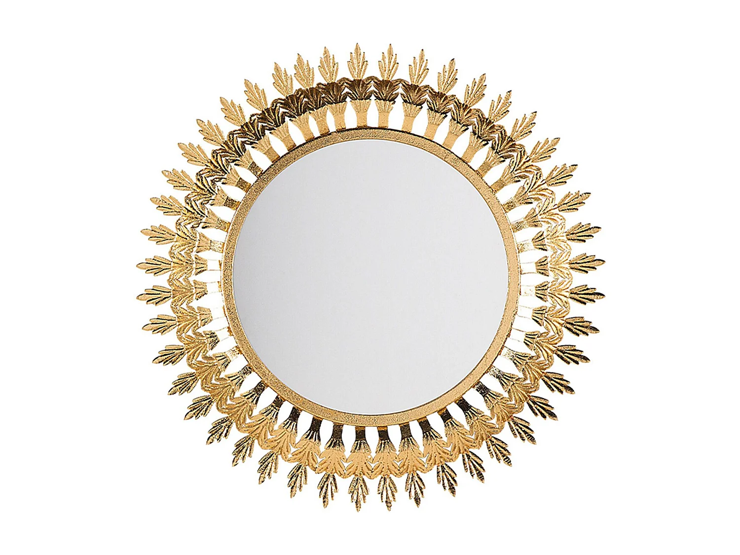 Lustro ścienne VOREY 60 cm 60 cm Metal Złoty