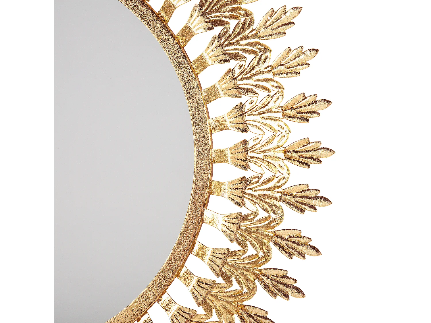 Miroir VOREY 60 cm 60 cm Métal Doré